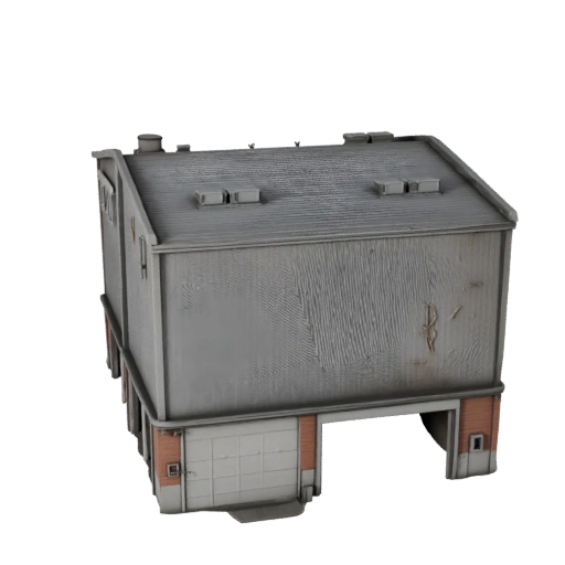 Industrieller Schuppen 3D-Modell für Blender - Render-Asset