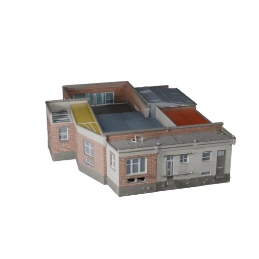 Модульный комплект крыши 3D модель для Unity - игровой ресурс