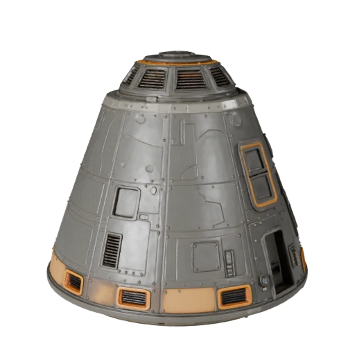 Crew Capsule 3D Model for Blender & Games - Realistic PBR