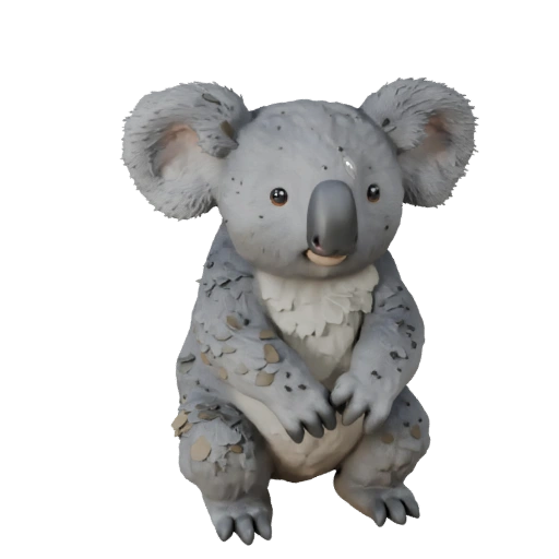 Modello 3D Koala Low Poly - Asset di Gioco Unity con FBX | Royalty-Free
