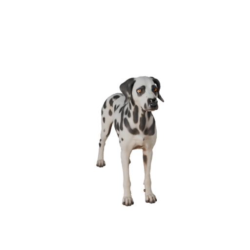 Realistic Dalmatian Dog 3D Model - Rigged PBR Asset for Games