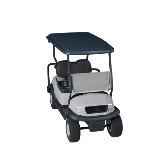 Golf Cart 3D Model for Unity - Low Poly Game Asset