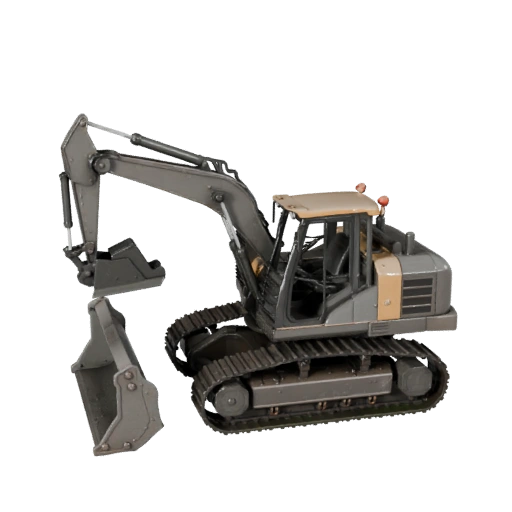 Modelo 3D de Pavimentadora de Asfalto para Unreal Engine - Pronto para Jogo