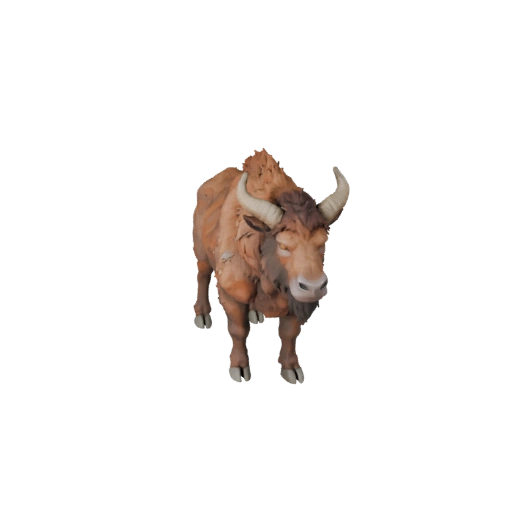 Modèle 3D de Bison Low Poly - Asset de Jeu Unity avec FBX | Libre de Droits