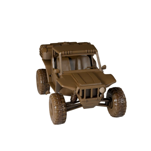 Printable Desert Rally Buggy STL 3D Model - Display