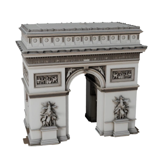 High Poly Arc de Triomphe 3D Model for Archviz for Architecture