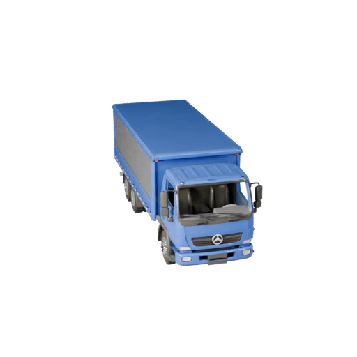 Flatbed Truck 3D Model for Blender - Render Ready Asset