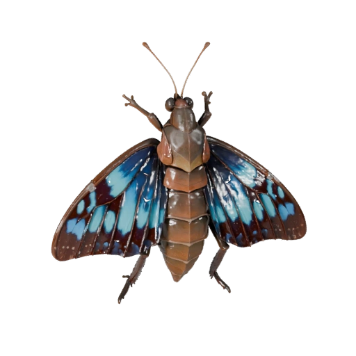 Swallowtail Butterfly 3D Model for Blender - PBR Asset with Textures