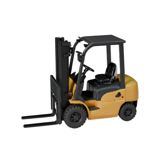 Forklift 3D Model for Blender - Render Ready Asset