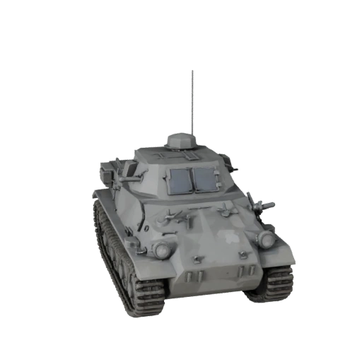 Low Poly WWII Halftrack 3D Model for Unity & Unreal