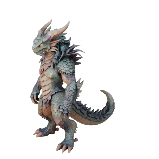 Low Poly Basilisk 3D Modell - Unity Game Asset mit FBX | PBR