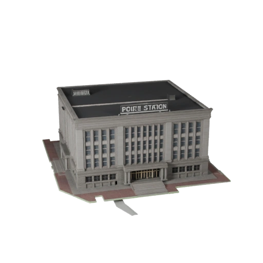Police Station 3D Model for Unreal - Realtime Asset