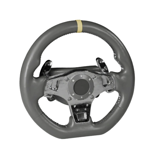 Game Ready Steering Wheel 3D Model for Realtime Use