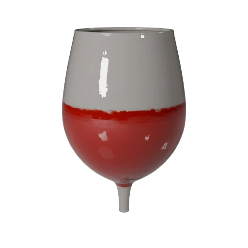 Asset 3D Detalhado de Taça de Vinho para Uso em Estúdio