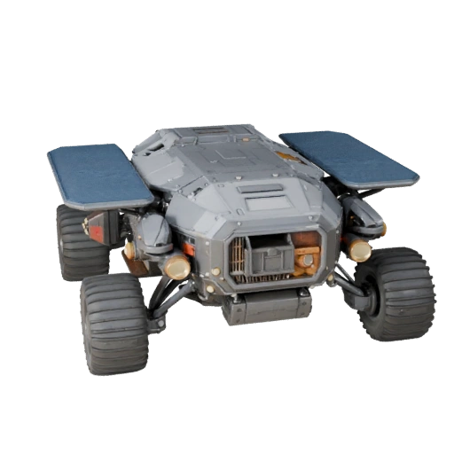 Lunar Cargo Rover 3D Model for Blender - Render Ready PBR