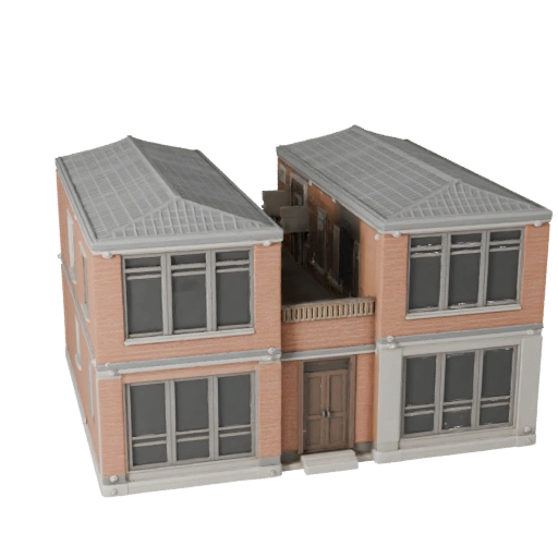 Модульный комплект крыши 3D модель - Реалистичный актив для архитектурной визуализации