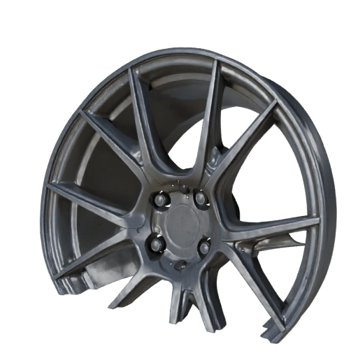 High Poly Car Wheel 3D Model for Studio Renders PBR Asset