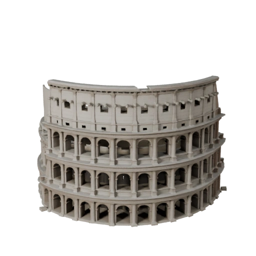 Printable Colosseum STL 3D Model - Scale Asset for Scale Mockups