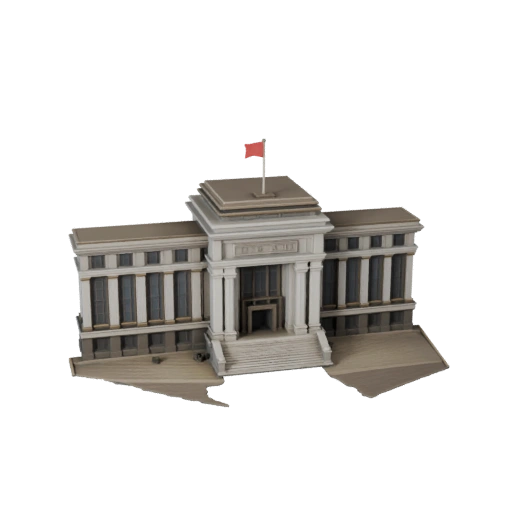 Town Hall 3D Model for Unity - Game Asset for Architecture
