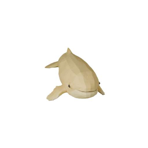 Low Poly Beluga Whale 3D Model - Unity Game Asset with FBX