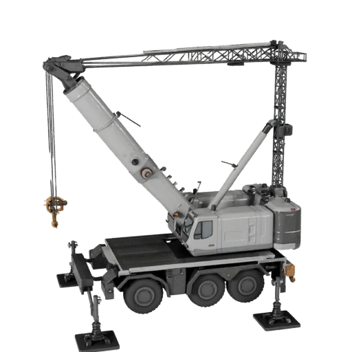 Modelo 3D de Guindaste Móvel para Blender - Asset Pronto para Renderização