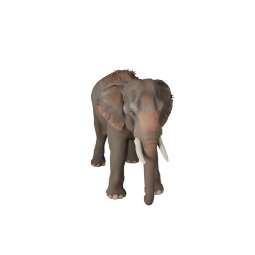 Elefante Asiático 3D Model para Unity - Asset Pronto para Jogo, FBX | PBR