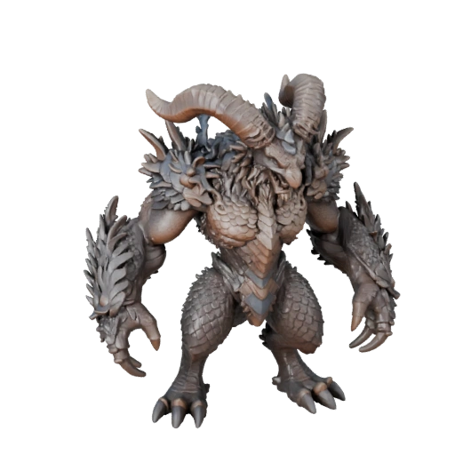 Chimera High Poly 3D Model - Asset STL Dettagliato per la Stampa