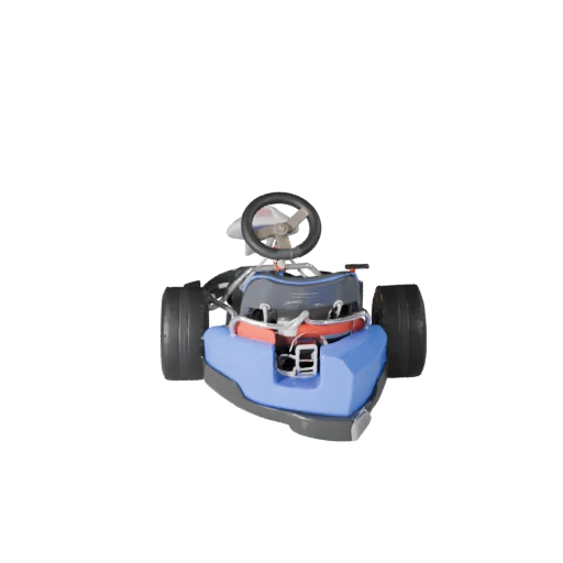 Kart de Alto Poligonagem 3D para Renderizações de Estúdio Ativo PBR