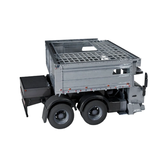 High Poly Flatbed Truck 3D Model for Studio Renders