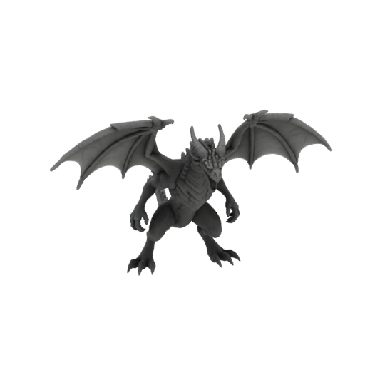 Fantasy Dragon Boss Miniature STL - Enraged