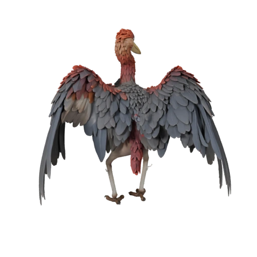 Modelo 3D de Garza para Unity - Asset Listo para Juego, FBX | Libre de Regalías