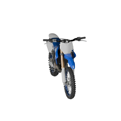 Moto de cross inspirada en yamaha Modelo 3D para Blender y Juegos -