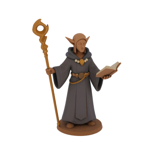 Fantasy Elfe Zauberer Miniatur STL - Erkundung