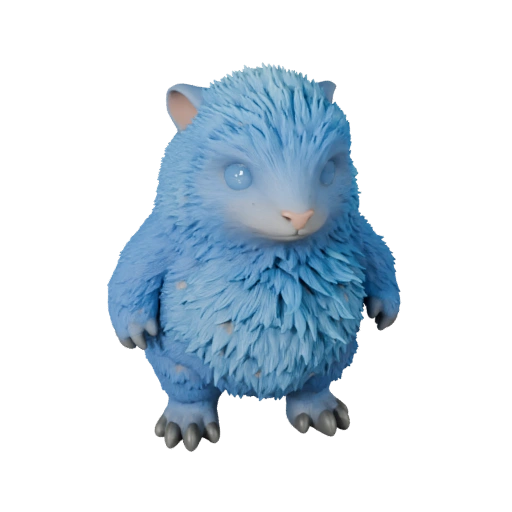Modelo 3D Azul Russo de Alta Poligonagem - Recurso STL Detalhado para Impressão