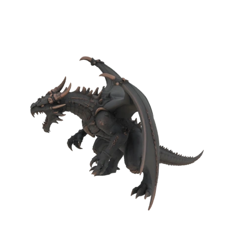 Fantasy Ancient Dragon Boss Miniature STL - Enraged