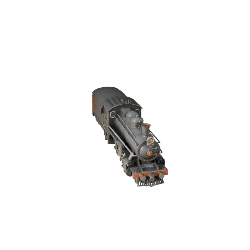 Trem a Vapor Vintage 3D Model para Unity - Jogo Low Poly