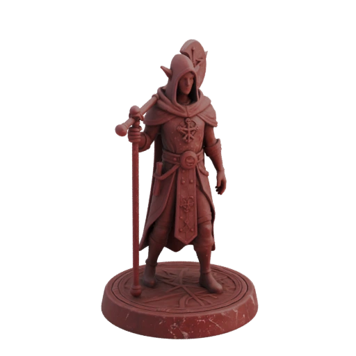 Fantasy Elfe Kleriker Miniatur STL - Erkundung