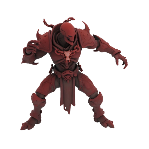 Miniatura Signore dei Vampiri Dark Fantasy STL - Posa d'Attacco