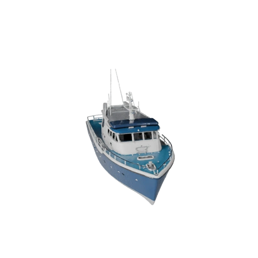Catamarano Pronto per il Gioco 3D per Uso in Tempo Reale Asset PBR