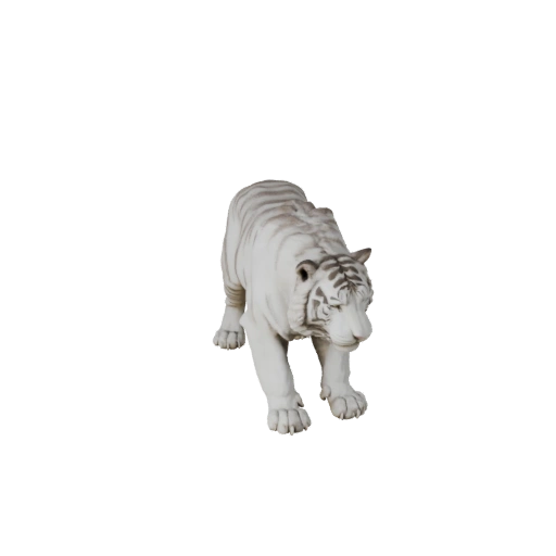 Высокополигональная 3D модель белого тигра - Детальный STL ресурс для печати