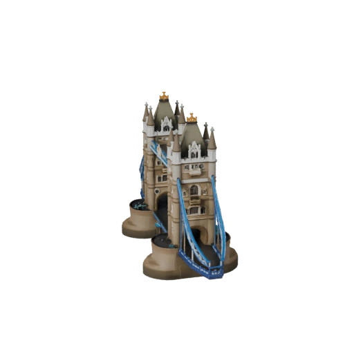High Poly Tower Bridge 3D Model for Archviz for Architecture