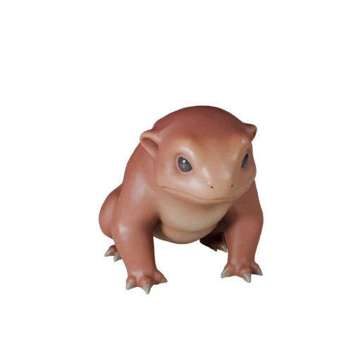 High Poly Newt 3D Model - Detailed STL Asset for Printing | PBR