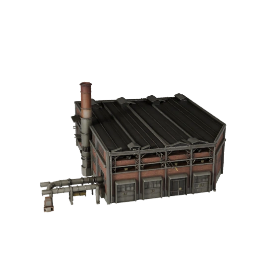Modelo 3D de Planta de Fabricación para Unity - Activo de Juego