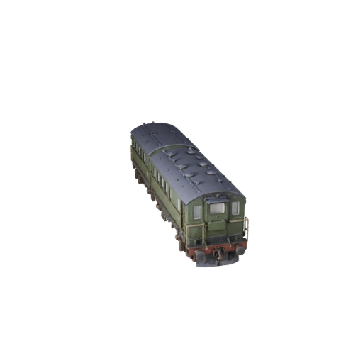 Винтажный паровоз 3D модель - Готов к игре PBR Транспорт