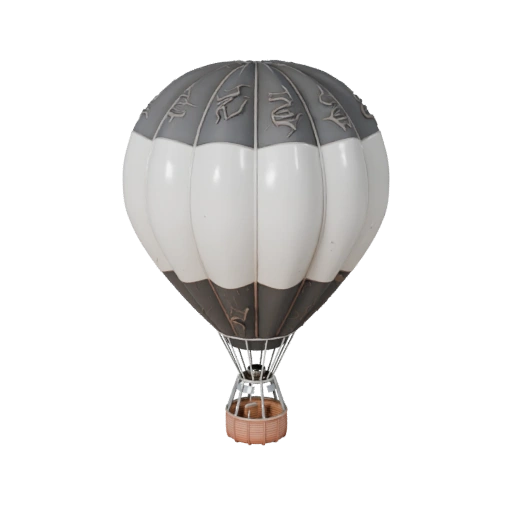 Hot Air Balloon 3D Model for Blender - Render Ready Asset