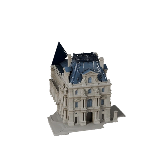 Louvre Pyramid 3D Model for Unity - Game Asset for Architecture