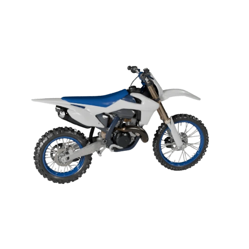 Modelo 3D de Moto de Terra para Blender e Jogos - Asset PBR