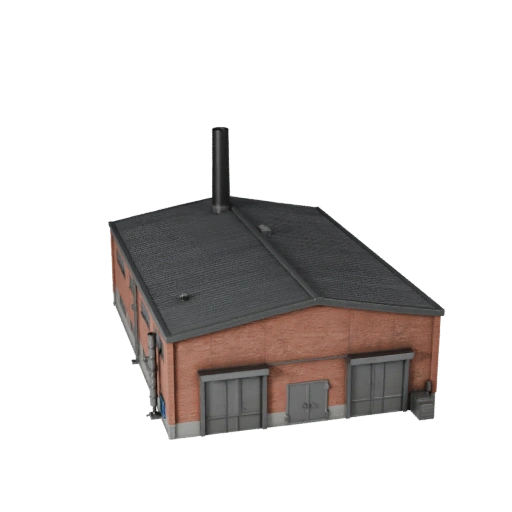 Modelo 3D STL de Planta de Fabricación Imprimible - Activo a Escala