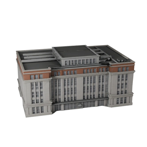 3D модель здания музея для Blender - Рендер-ресурс
