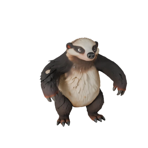 Cartoon Anteater 3D Model - Stylized Asset for Animation | PBR